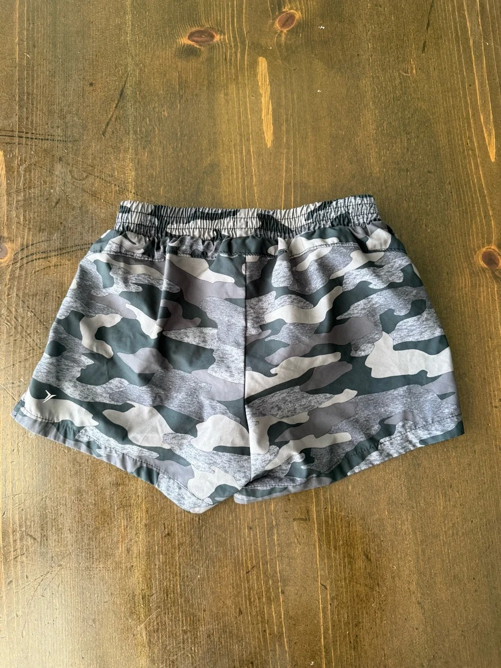 Grey Camo Athletic Shorts, Old Navy, girls XL 14